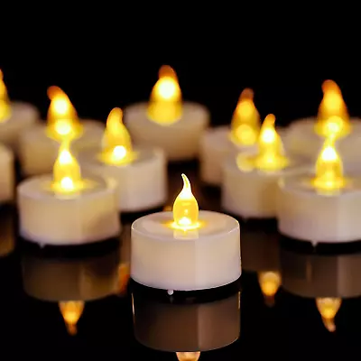 12PCS Battery Operated Tea Lights Votive Candles With Timer 6Hrs On 18 Hrs Off F • $10.58