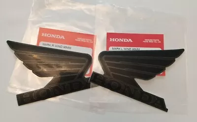 Honda  GENUINE  Tank STICKER 95mm Black L/R • £6.99