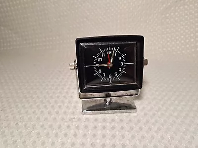 Vintage Automobile Dash Clock & Alarm Wind Up Hollywood Accessories Japan • $49.99