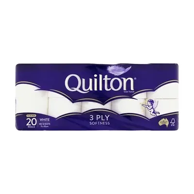 $25 • Buy Quilton 3 Ply White Toilet Paper | 20 Pack