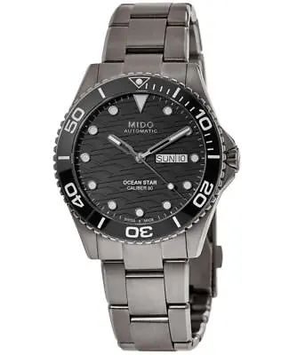 New Mido Ocean Star 200 C Black Dial Titanium Men's Watch M042.430.44.051.00 • $1063