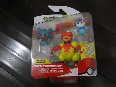 Pokemon Battle Figure Pack Misdreavus Magmar Piplup New! • $34.95