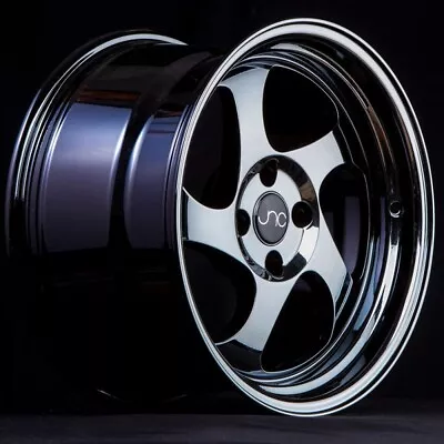 JNC Wheels Rim JNC034 Black Chrome 16x8 4x100 ET25 • $233.73