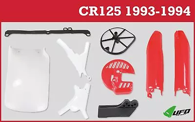 Honda CR 125 93 - 94 Plastic Add Ons Fork Sliders Frame Guards Disc Guard  • $161.62