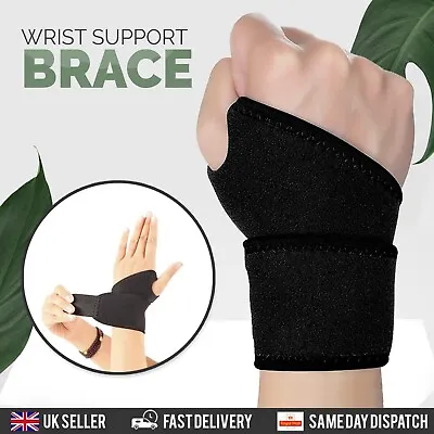 £5.49 • Buy Wrist Hand Support Brace Carpal Tunnel Splint Arthritis Sprain Stabilizer Straps