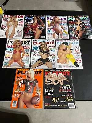 Playboy Magazines 2005 Lot Of 9 Issues! Nice Centerfolds! Polo Bai Ling Krupa! • $11.95