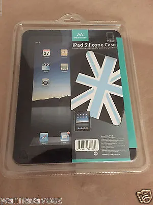 Merkury Ipad Silicone Case - Blue/black/white - New In Package! • $2.95