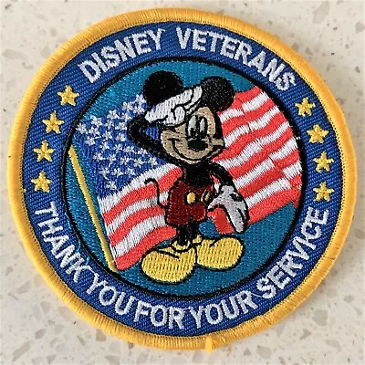 Disney Mickey Mouse Thank You For Your Service Veterans 3  Patch • $2