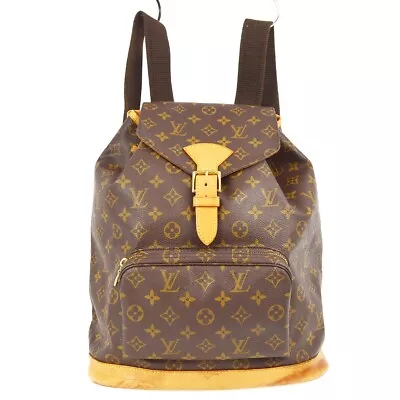 Louis Vuitton Montsouris Gm Backpack Purse Monogram M51135 Ba0948 Kk30654 • $370