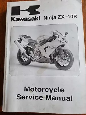 Kawasaki Zx10r 2004 C1 Genuine Workshop Manual. Part Number 99924-1322-01 • £30