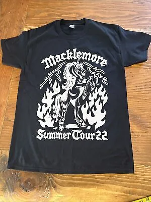 Macklemore Concert Summer Tour 22 T-Shirt Mens Medium Black Short Sleeve Double • $20