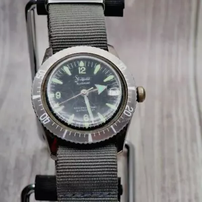 Sheffield Allsport Date Diver Men's Vintage Watch Manual Wind Up 36mm Nato Strap • $49