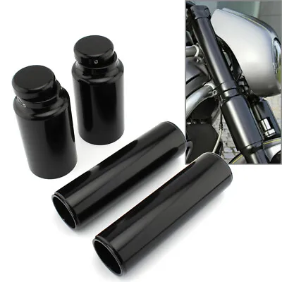 $154.08 • Buy Full Fork Cover Set Black For Harley Davidson V-Rod 2007 2008 2009 2010 2011