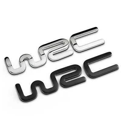 $13.99 • Buy 1Pcs Black WRC World Rally Champion Car Body Side Trunk Lid Sticker Badge Emblem
