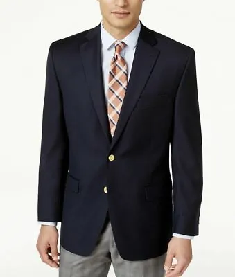 $54.99 • Buy Lauren Ralph Lauren Blazer Total Comfort Navy Blue Mens Jacket