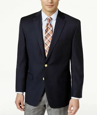 Lauren Ralph Lauren Blazer Total Comfort Navy Blue Mens Jacket • $57.99