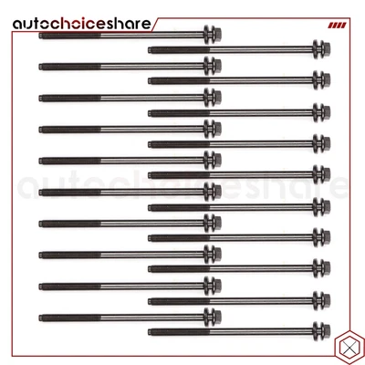 $45.99 • Buy For Ford F-150 Expedition Explorer Mustang E-150 F-250 4.6L 5.4L Head Bolts Set