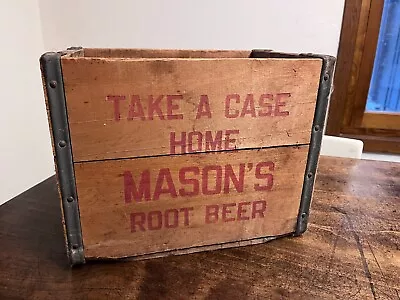 Take A Case Home; Mason's Root Beer Wooden Antique Case • $250