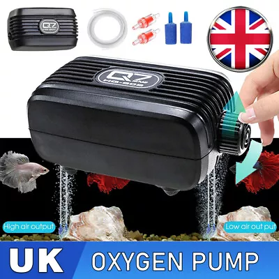 £11.99 • Buy Aquarium Air Stone Pump Fish Tank Bubble Oxygen Hose Aerator Aquatic Supplies 