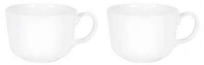 £9.26 • Buy 2X JUMBO LARGE Cappuccino Coffee Latte Mugs HORECA White Ceramic Cups 475ML