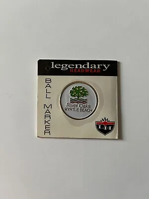 River Oaks Myrtle Beach Metal Golf Ball Marker NEW NIP • $2.96