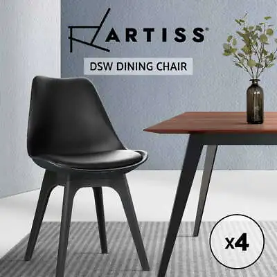 $162.95 • Buy Artiss Dining Chairs Chair Replica Leather Fabric Cafe Set Of 2/4/6/8