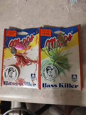 2 Vintage Mepps Bass Killer Spinner Bait Fishing Lure 1/4 Oz.  • $19.99