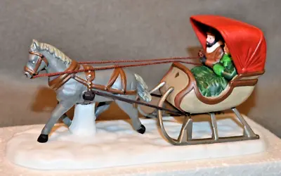Dept. 56 Heritage Village Collection ONE HORSE OPEN SLEIGH Christmas 1988 • $39.99