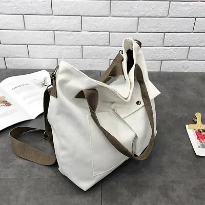 Women Handbag Canvas Shoulder Bags Tote Bag Backpack School Bag Casual Travel US • $18.88