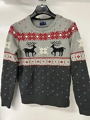 NEW! Size LARGE Mens Chaps Crew Neck Snowflake Cotton Christmas Sweater • $8.80