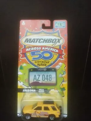 NEW MATCHBOX Car Across America 50th Birthday ARIZONA AZ Isuzu Rodeo ~ Trl8#16 • $7.23