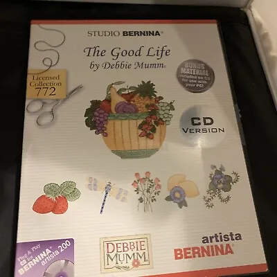 Studio Bernina CD VERSION Embroidery Designs The Good Life Debbie Mumm Rom • $34.99