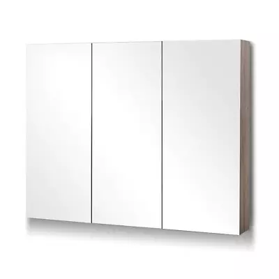 Cefito Bathroom Mirror Cabinet 900x720mm Oak • $209.40