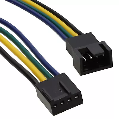 30cm PWM Fan Extension Cable 4 Pin Male Plug To Female Socket Lead [006336] • £3.32