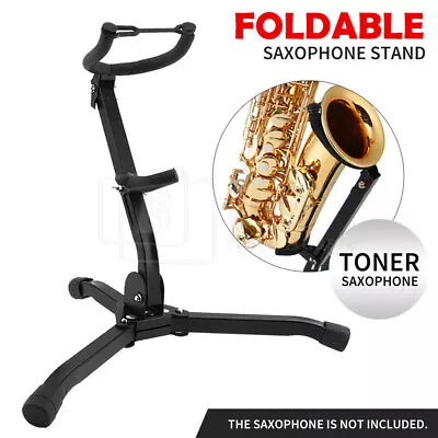 Saxophone Stand Tripod Folding Holder For Alto Sax Adjustable Portable X2 • $22.74