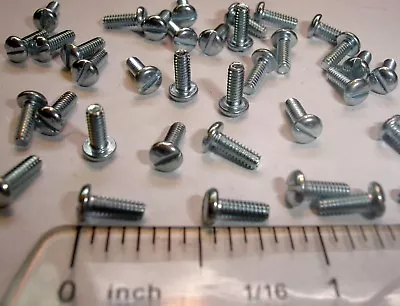 #2-56 X 1/4  Pan Head Slotted Drive Zinc Plated Steel Machine Screws 2-56 • $6.92