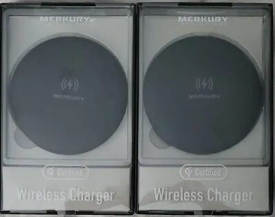 2 Pc Merkury Innovations Wireless Qi Charging Pad Charger IPhone Samsung Android • $5.99