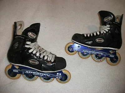 Mission Proto Sv Roller Blades Hockey Skates Adult Size 6d Nice Shape The Best • $149.99