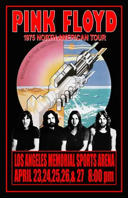 $13.99 • Buy Pink Floyd Replica 1975 Concert Poster
