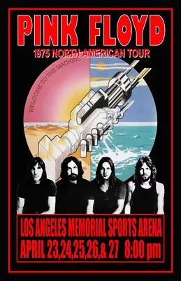 Pink Floyd Replica 1975 Concert Poster • $13.99