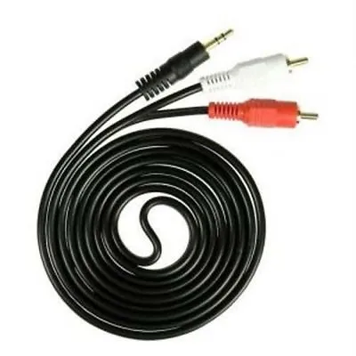 £4.49 • Buy 10M Long 3.5MM Male Jack To 2 RCA Phono Male Audio Stereo Cable PC Lead Car AUX