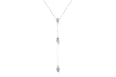 1/10ct Natural Diamond Long Lariat Y Drop Pendant Necklace For Women's 10K Gold • $275.99