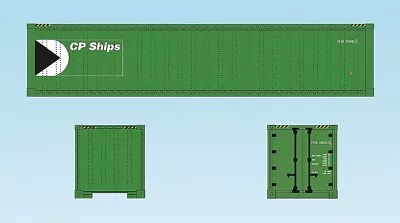 USA Trains G Scale R1726C - CANADIAN PACIFIC 45' CONTAINER CORRUGATED SIDES • $76.99
