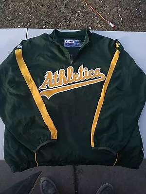 Oakland Athletics Jacket Windbreaker Authentic Majestic Men's XL MLB Baseball • $21.60