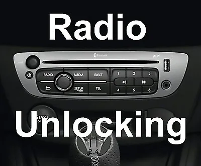 Renault Decode Unlock Code Car CD Radio Player Zoe Campus Clio Captur Kadjar • £0.99