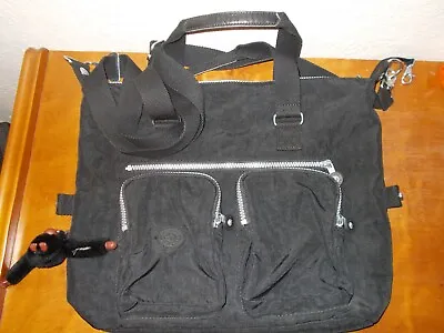 £41.85 • Buy Kipling Black Nylon Adjustable Strap Travel Tote Shoulder Crossbody Bag