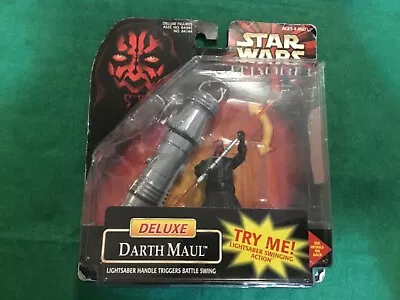 Vintage 1998 Star Wars Deluxe Darth Maul New Old Stock • $10