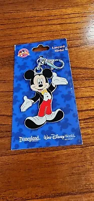 Disneyland Disney World Resort Mickey Mouse In Tuxedo Tux Trading Lanyard Medal • $12.99