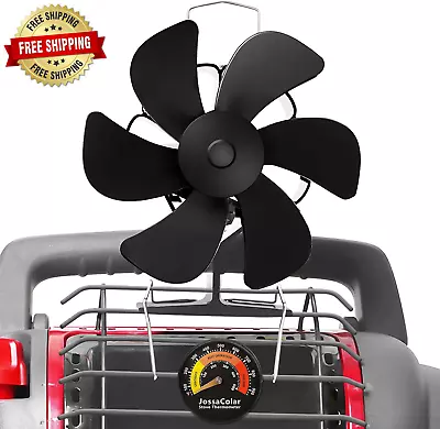 Wood Stove Fan For Buddy Heater Heat Powered Fireplace Fan Thermoelectric Eco • $31.54