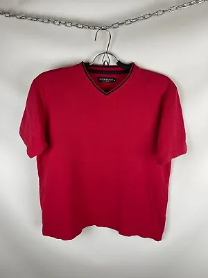 £54 • Buy Yves Saint Laurent Vintage Red V-neck Tee Shirt T-shirt
